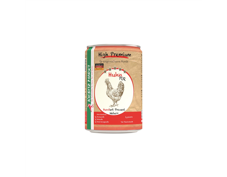 Kiebitzmarkt High Premium Dose Huhn pur 24x400 g