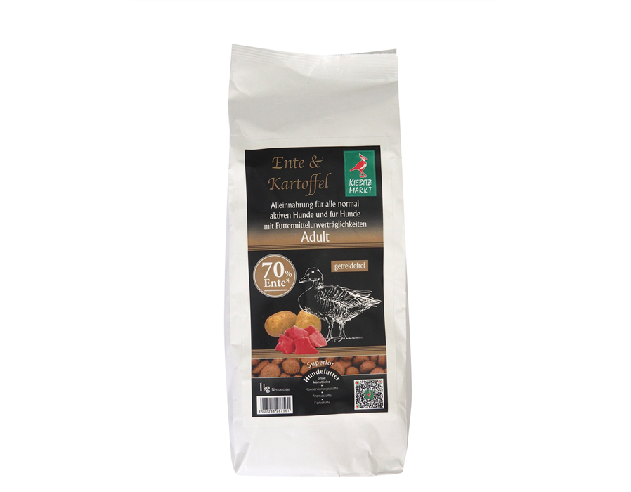 Kiebitzmarkt Superior Adult Ente & Kartoffel getreidefrei 1 kg