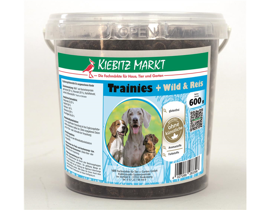 Kiebitzmarkt Trainies Wild & Reis 600 G