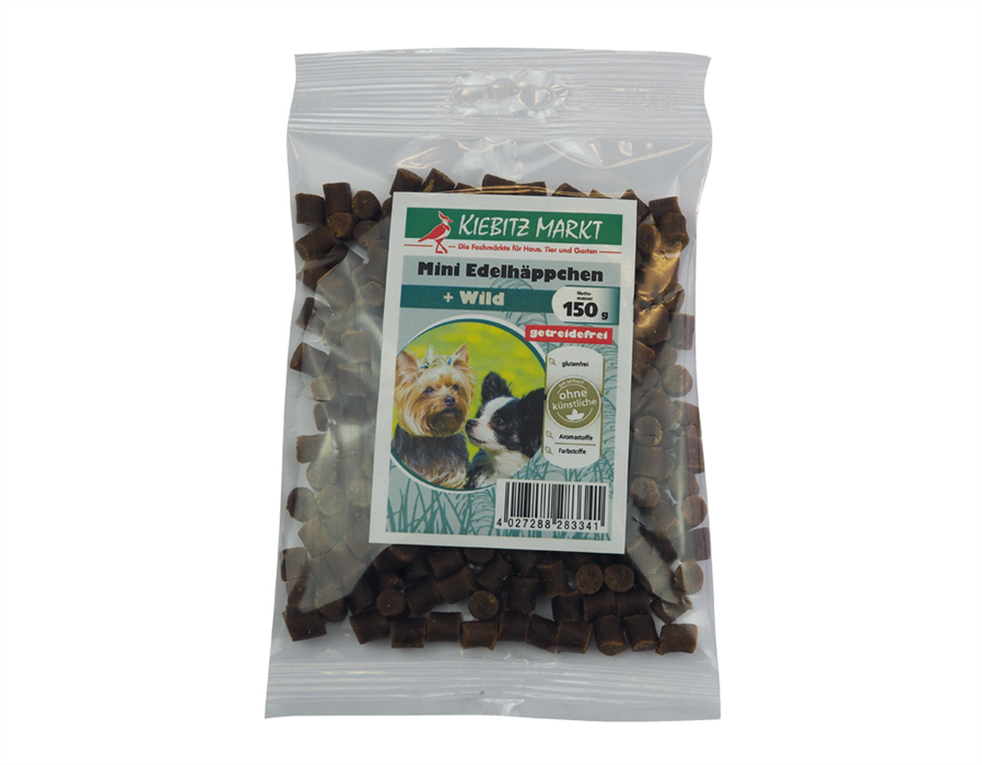 Kiebitzmarkt Mini Edelhäppchen + Wild 150 g