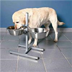 Hundebar 2 × 2,8 l Edelstahl/Metall, 2 × 2,8 l/ø 24 cm