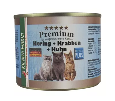 Kiebitzmarkt Premium Hering + Krabben + Huhn