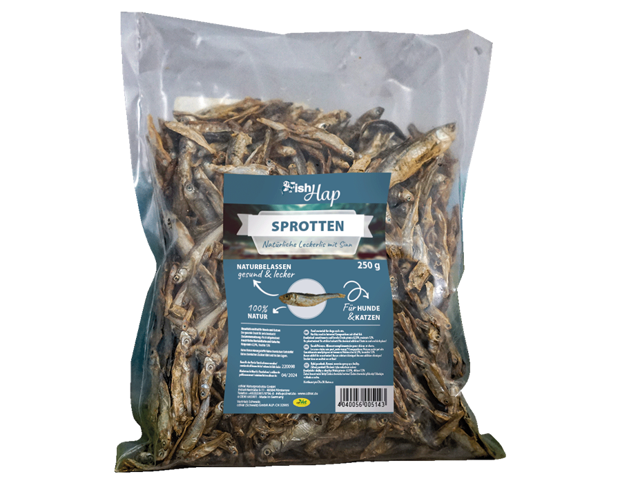 cdVet Fit-Hap FischSnack Sprotten 250 g