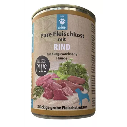 Tieraktiv Pure Fleischkost mit Rind