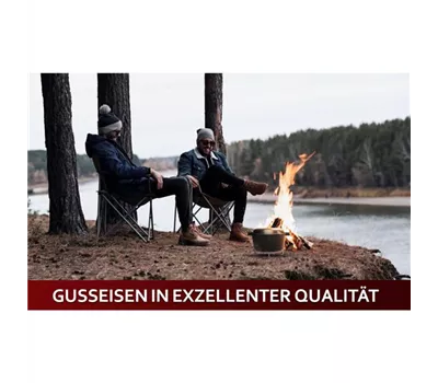 GUSSKÖNIG Dutch Oven mit Ledergriffen