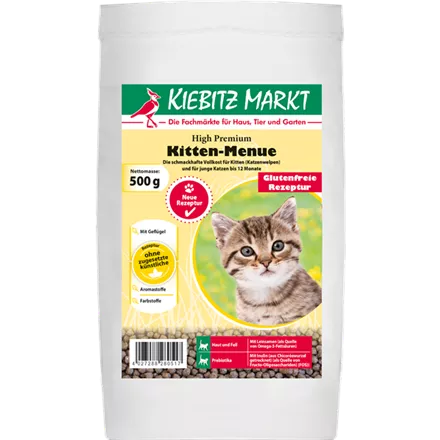 Kiebitzmarkt High Premium Kitten-Menue glutenfrei