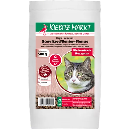 Kiebitzmarkt High Premium Sterilized / Light / Senior-Menue weizenfrei