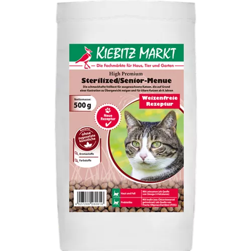 Kiebitzmarkt High Premium Sterilized / Light / Senior-Menue weizenfrei