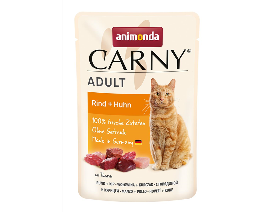 Animonda Cat Pouchbeutel Carny Adult Rind + Huhn 85 g 85 g