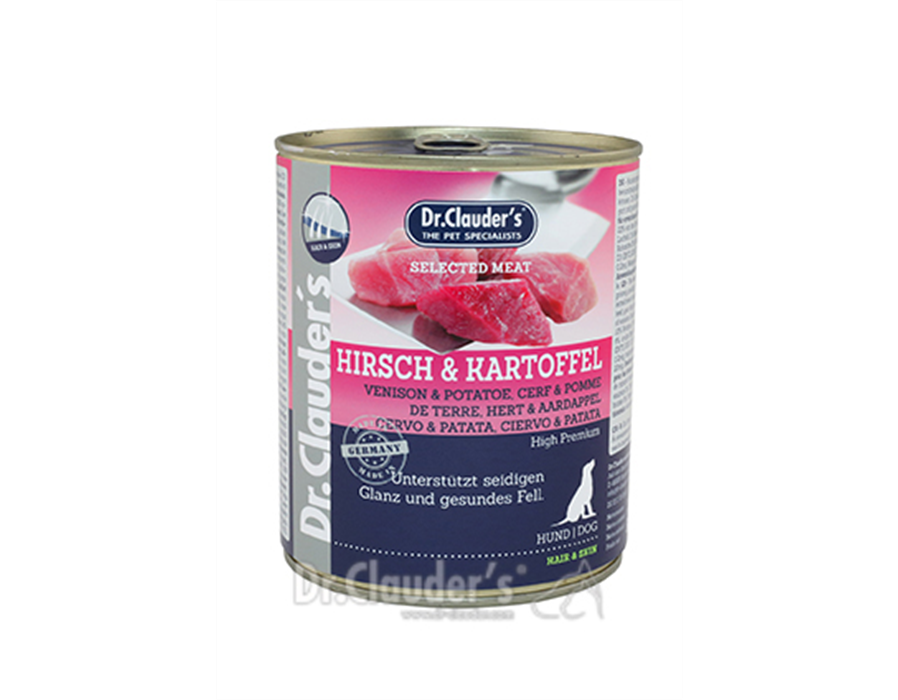 Dr. Clauder's Dog Dose Selected Meat Hirsch & Kartoffel 800 g