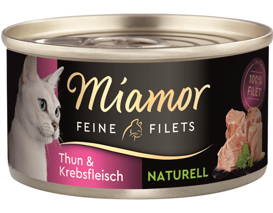 Fin. Dose Miamor Feine Filets Naturell Thunfisch & Krebsfleisch 80g 80 g