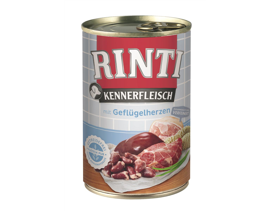 Fin. Dose Rinti Kennerfleisch Geflügelherzen 400 g