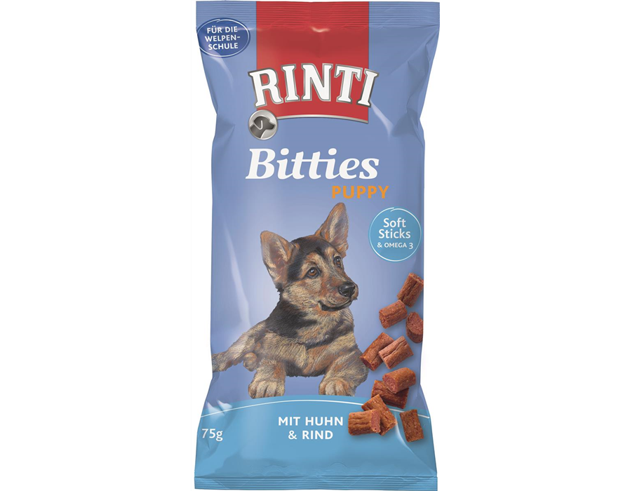 Fin. Rinti Snack Bitties Puppy Huhn&Rind 75 g