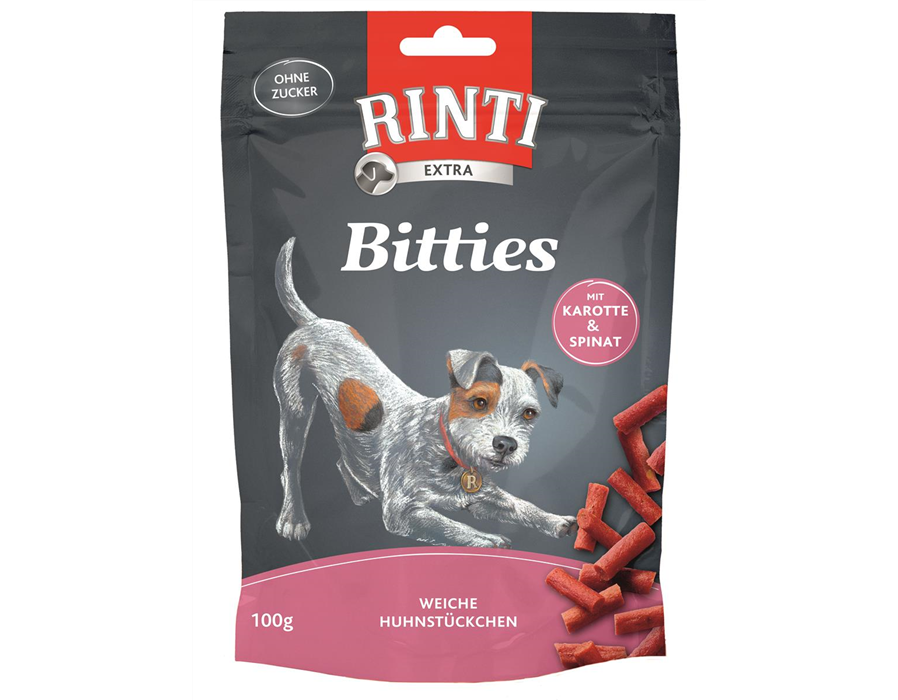 Fin. Rinti Snack Bitties Huhn Karotte&Spinat 100 g