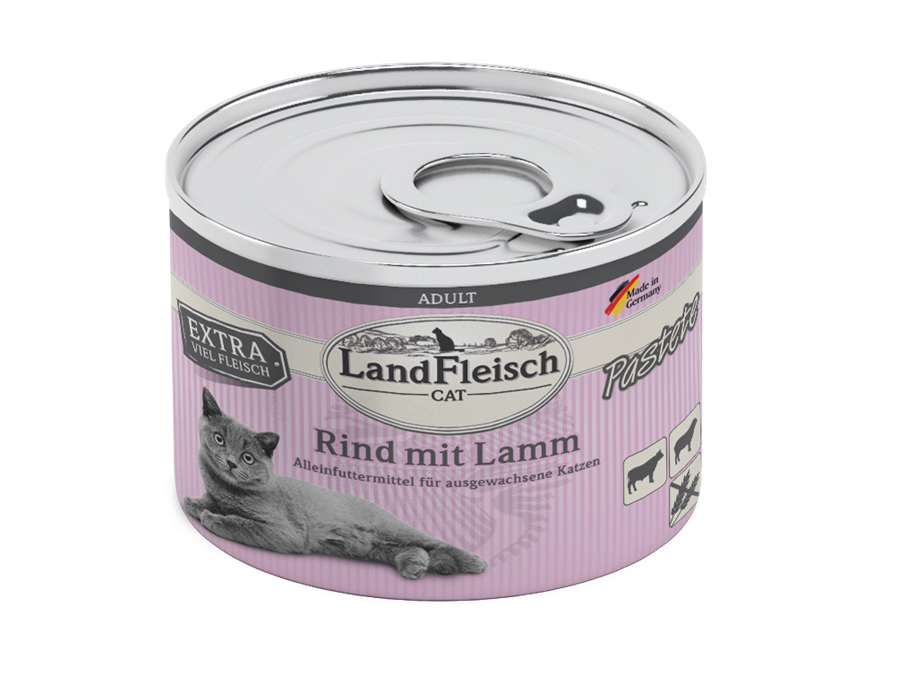 Landfleisch Cat Adult Pastete Rind+Lamm 195 g