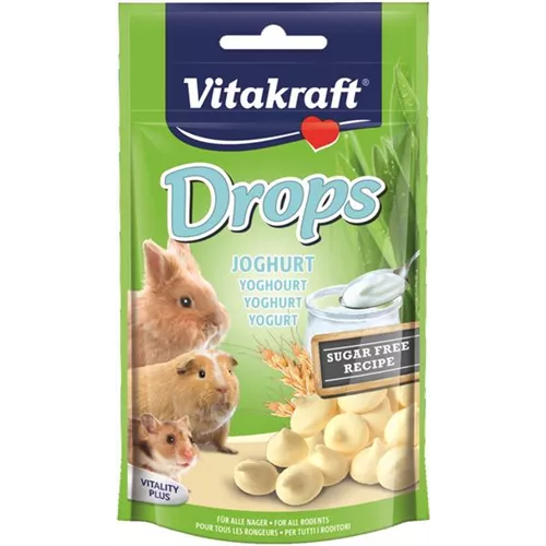 Vitakraft Nager Snack Drops Joghurt Zwergkaninchen