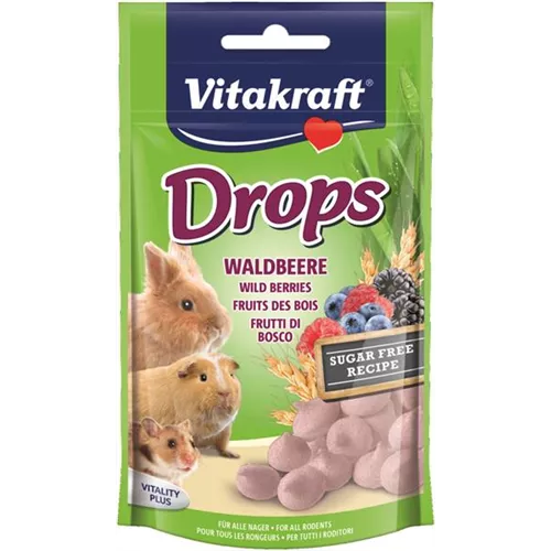 Vitakraft Nager Snack Drops Waldbeere