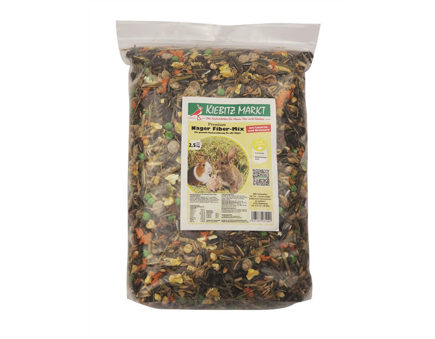 Kiebitzmarkt Premium Nager Fiber-Mix mit Luzerne und Kräutern 650 g