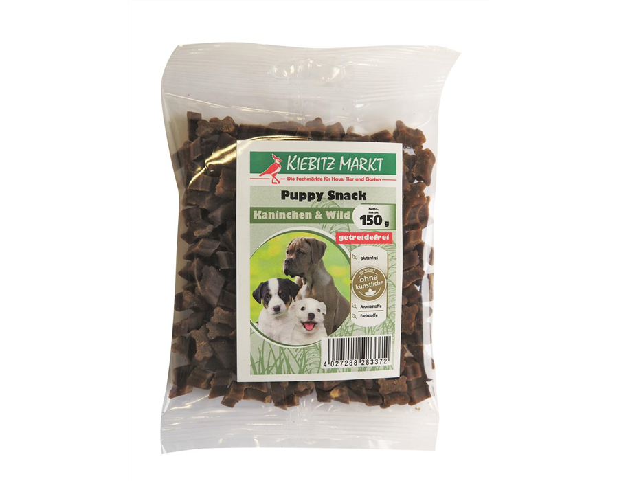 Kiebitzmarkt Puppy Snack Kaninchen & Wild glutenfrei/getreidefrei 150 g