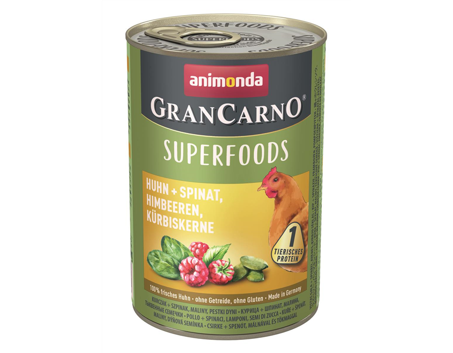 Animonda Dog Dose GranCarno Adult Superfood Huhn+Spinat 400 g