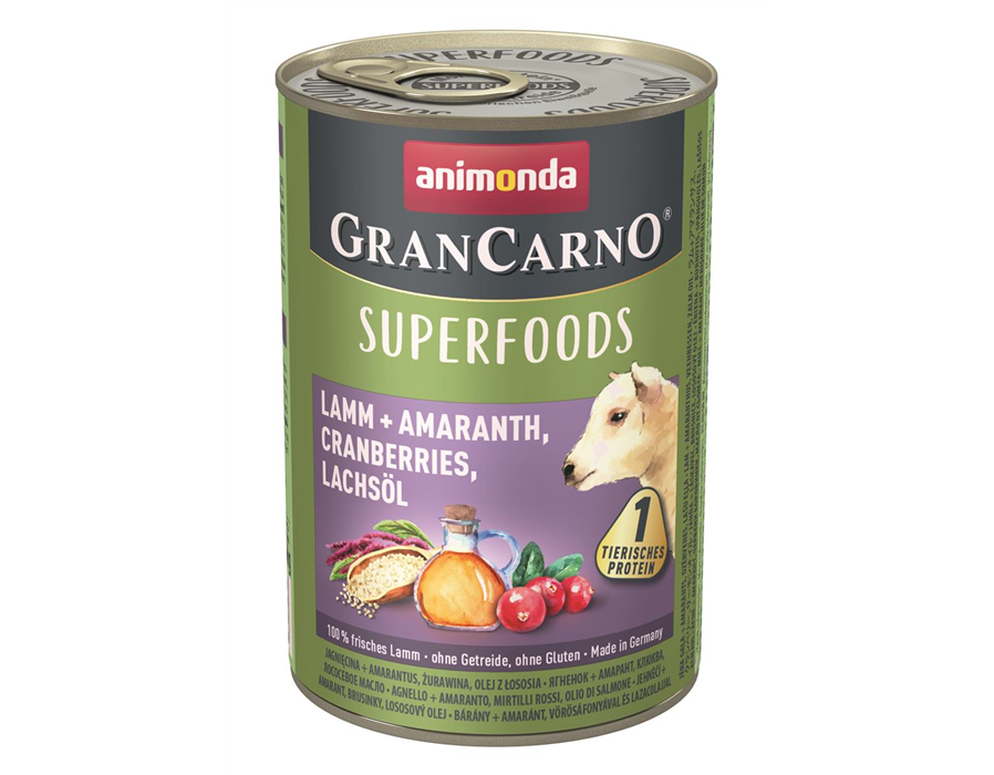 Animonda Dog Dose GranCarno Adult Superfood Lamm + Amaranth 400 g