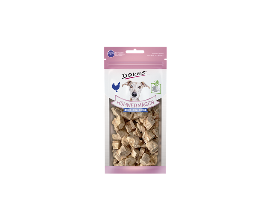 Dokas Dog Snack Hühnermägen gefriergetrocknet 20 g 20 g