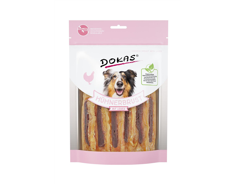 Dokas Dog Snack Hühnerbrust mit Leber 220 g 220 g