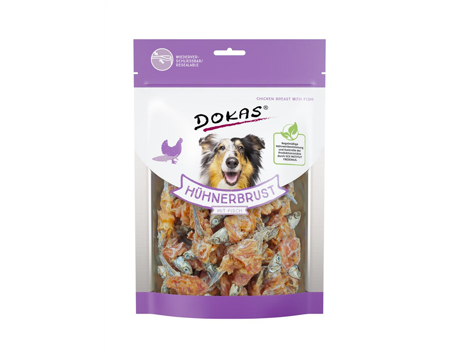 Dokas Dog Snack Hühnerbrust mit Fisch 220 g 220 g