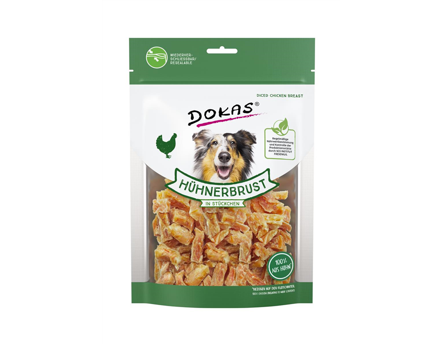 Dokas Dog Snack Hühnerbrustfilet in Stückchen 200 g 200 g