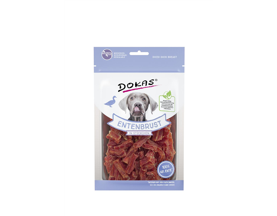 Dokas Dog Snack Entenbrust in Stückchen 70 g