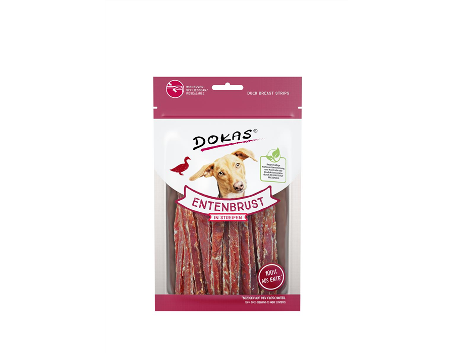 Dokas Dog Snack Entenbrust in Streifen 70 g