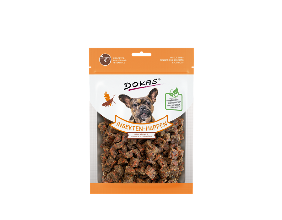 Dokas Dog Snack Insekten-Happen mit Karotte 100g 100 g