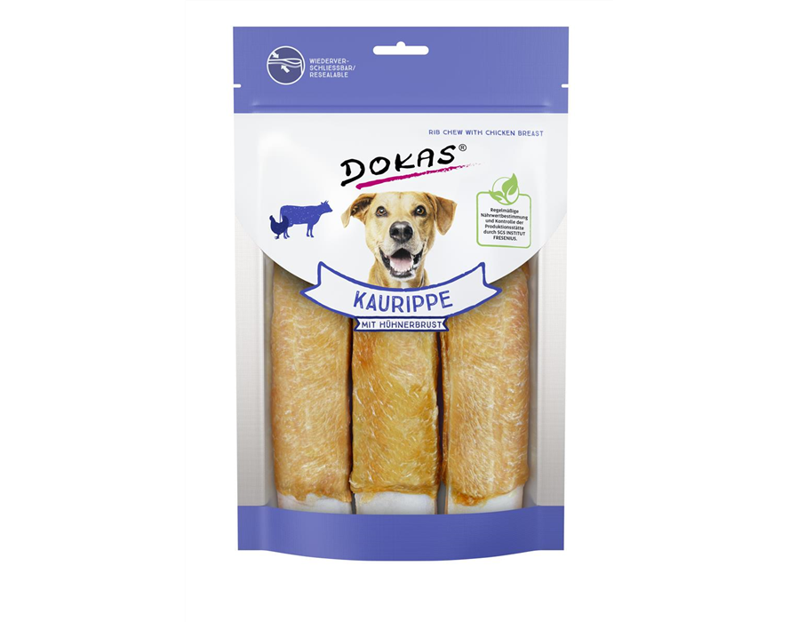 Dokas Dog Snack Kaurippe mit Hühnerbrustfilet 210 g 210 g