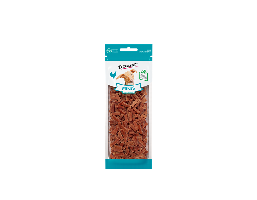 Dokas Dog Snack Minis Hühnerbrust 70g 70 g