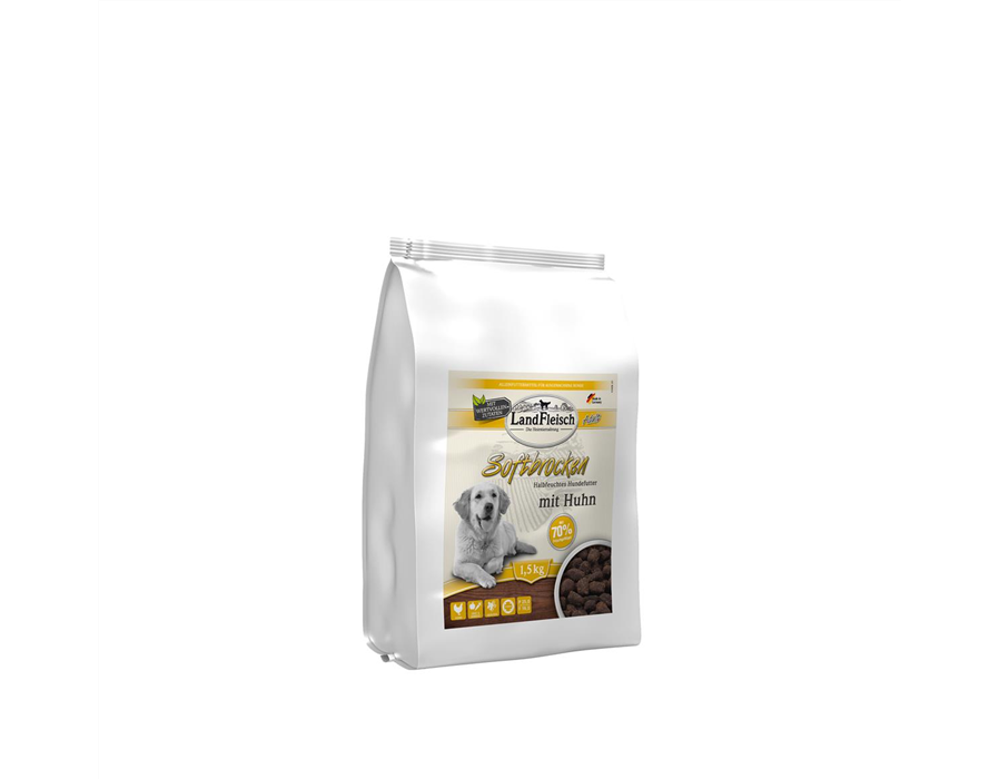 Landfleisch Dog Softbrocken mit Huhn 1,5 kg